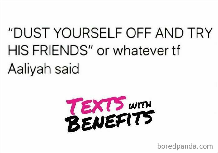 Text post humor about dating from the perfect unhinged tweets about dating, highlighting a sarcastic quote and dating humor.