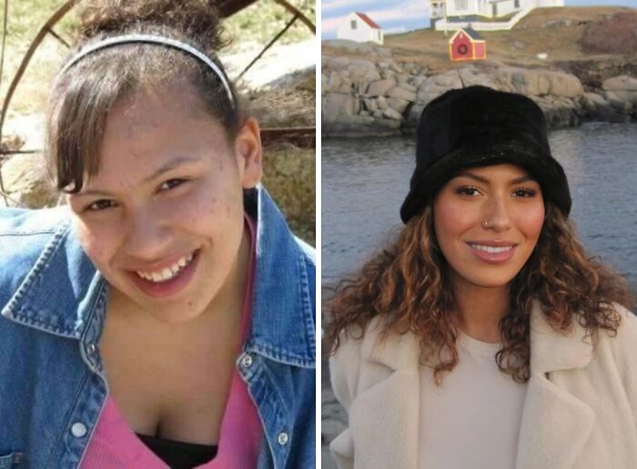 Side-by-side before and after photos showing a stunning transformation proving anyone can completely reinvent themselves.