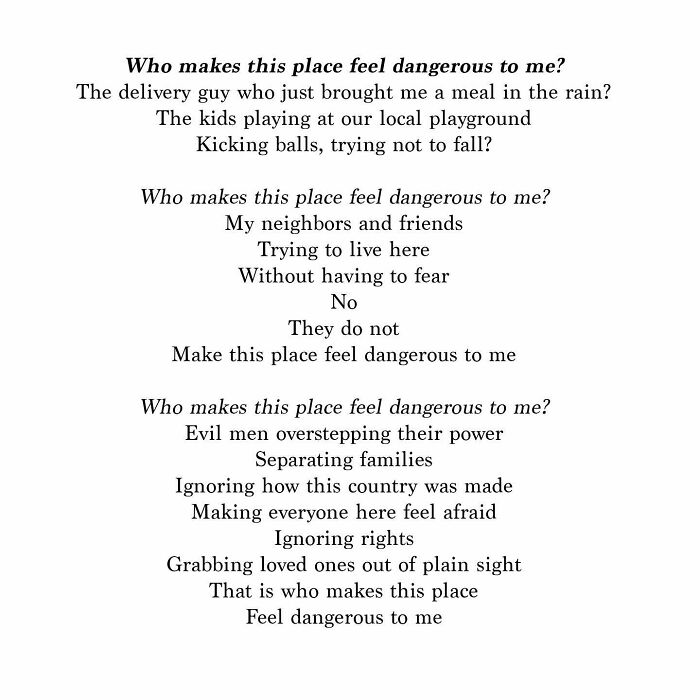 Poem text about fears and challenges faced in a place, related to wholesome and funny poems on parenting joys and challenges.