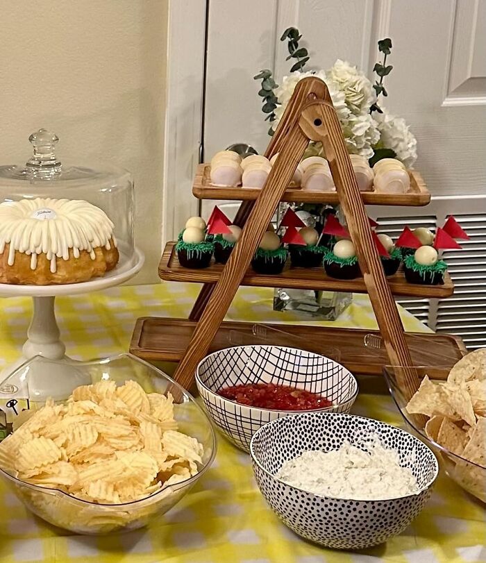 Your Table's Real Estate Value Is About To Skyrocket With The Addition Of This 3-Tier A-Frame Serving Display 