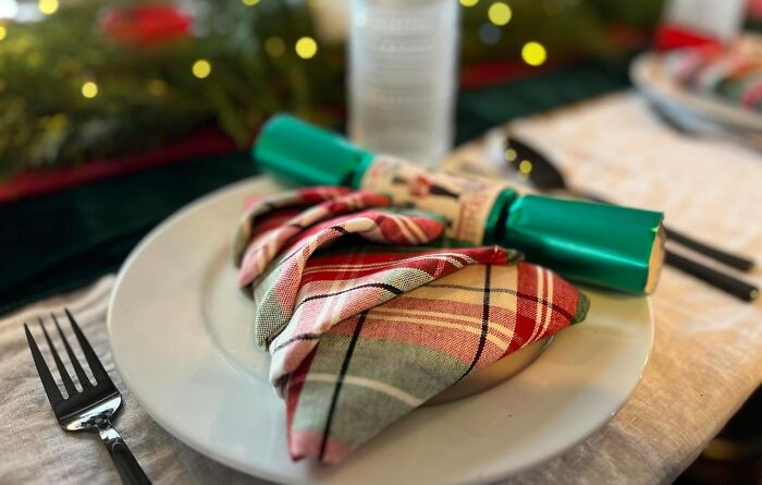  The Bounty Paper Towels Can Officially Take Thanksgiving Off This Year Because You Have These Tartan Cloth Napkins 