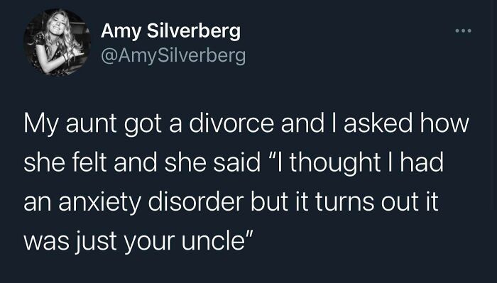 Screenshot of a savage woman roasting a man online with a witty divorce-related comment.