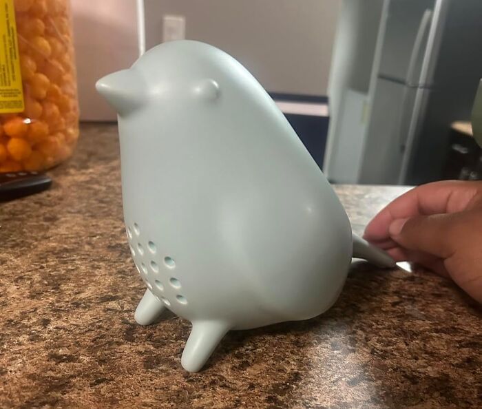 The Most Adorable Bird's Nest Your Berries Will Ever Call Home Is A Blue Bird Ceramic Colander 