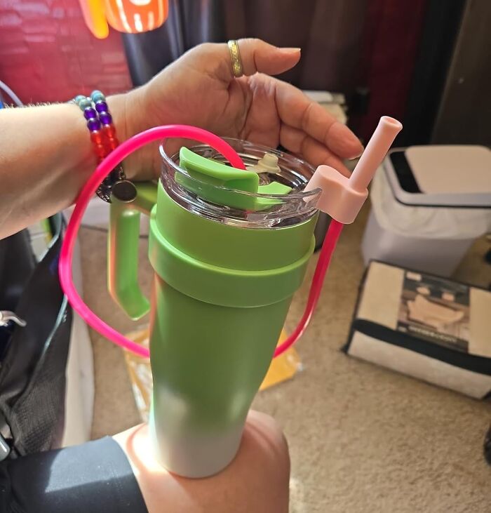 Hydrating While Lying Completely Flat On The Couch Is No Longer A Choking Hazard With A Flexible Extending Straw For Tumblers 
