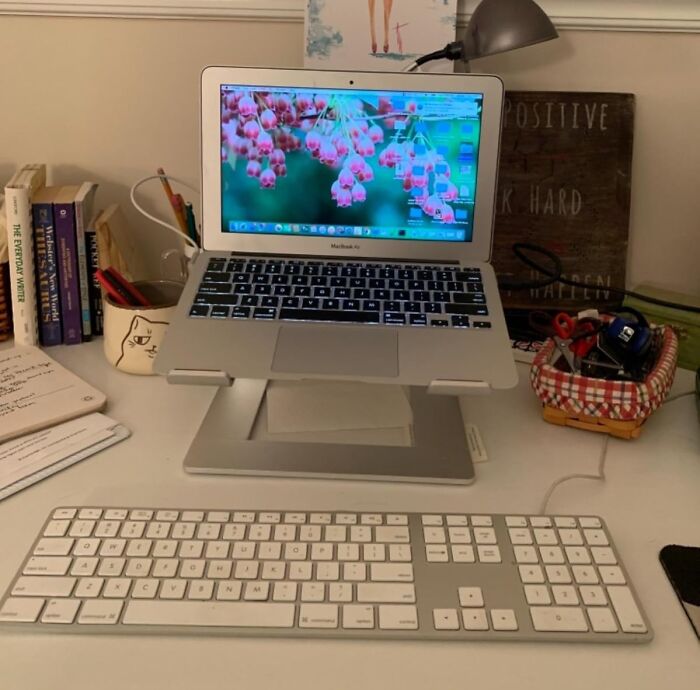 The Hunchback Of Notre Dame Called, And He Wants His Posture Back, Which Is Why You Need An Aluminum Computer Riser 