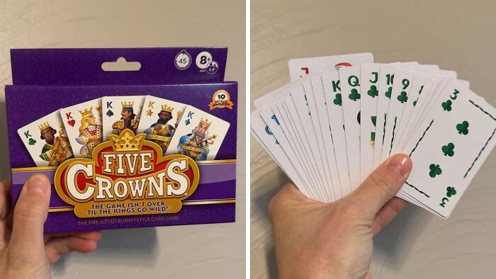 The Official Gift For The Family That Thinks UNO Is A Little Too "Kiddie" But Isn't Quite Ready For A Full-Blown Existential Crisis Over A Game Of Bridge Is Five Crowns Card Game 