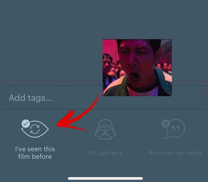 Scene from a TV show evoking strong emotions, with people in the background, linked to things that remind people of other things.