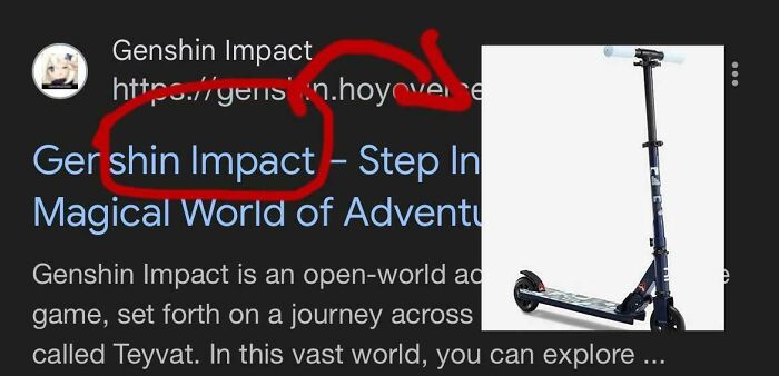 Electric scooter with extended handlebar resembling futuristic gadget, illustrating things that look like other objects.