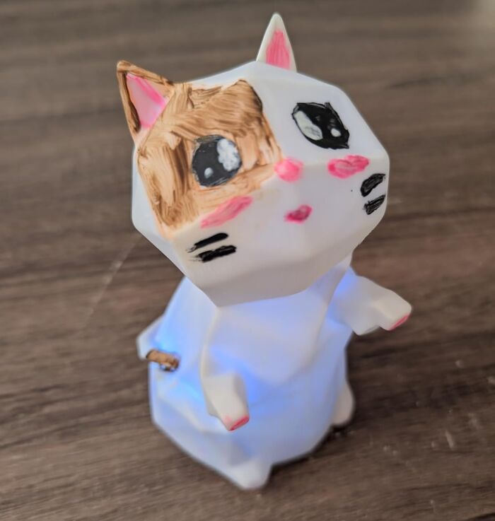 He Night-Light Situation In The Guest Room Just Got A Major, And Very Adorable, Promotion With A Paint Your Own Cat Lamp Kit 