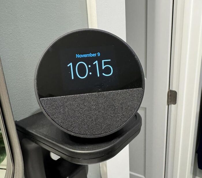 Smart home device showing time and date, featured among Black Friday tech deals for tech enthusiasts.