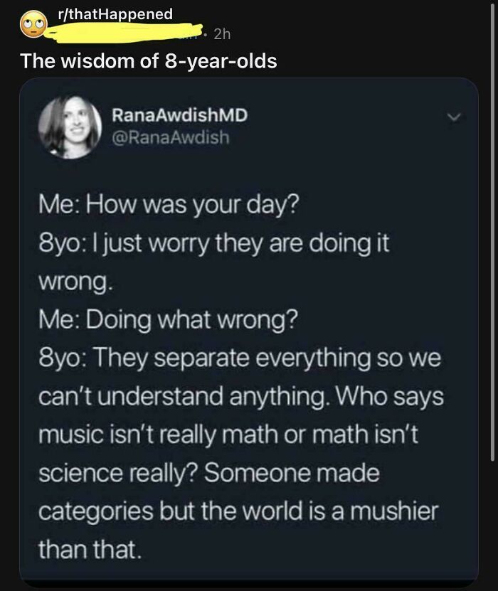 Screenshot of a social media post discussing how an online group calls out people who question every story and never believe anything.