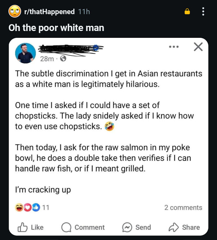 Screenshot of an online group call out post criticizing people who question every story and never believe anything.