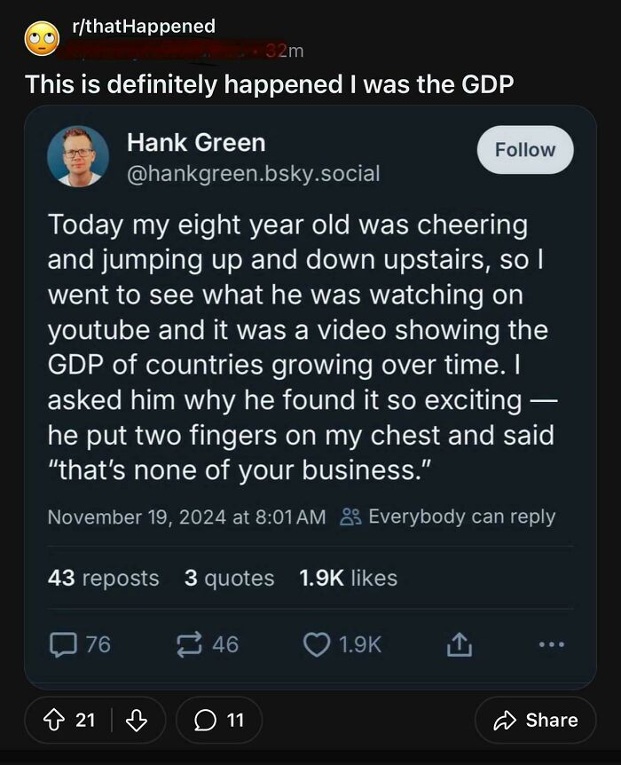 Social media post from online group discussing people who question every story and never believe anything.