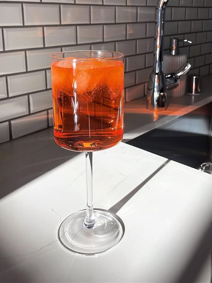 The Official Glassware Of A Host Who Is Both Incredibly Chic And A Little Bit Of A Rebel Is A Set Of Square Wine Glasses 