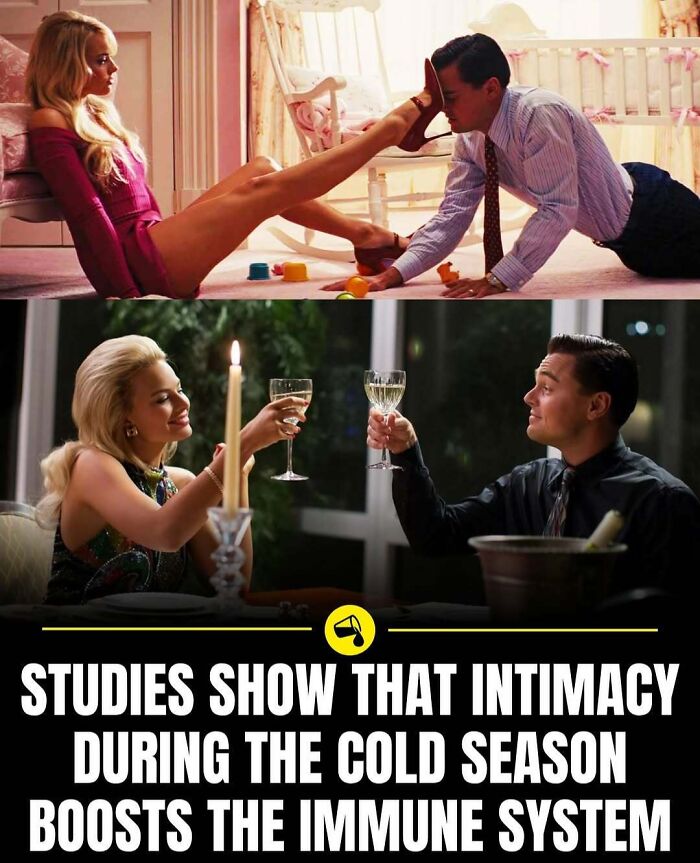 Couple sharing intimate moments and toasting wine indoors, illustrating how intimacy can boost the immune system during cold seasons.