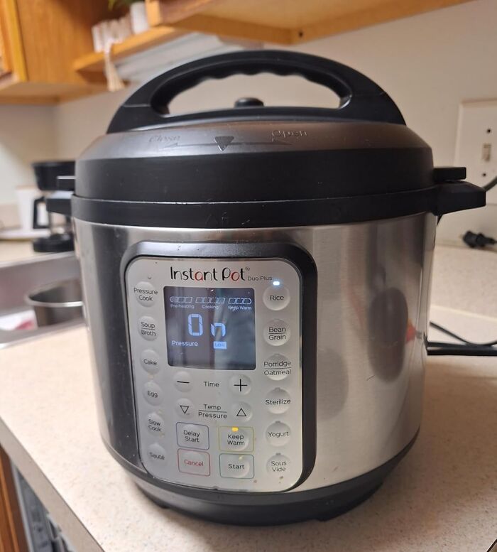 Instant Pot Duo Plus on kitchen counter illustrating Black Friday deals for procrastinators to snag appliances.