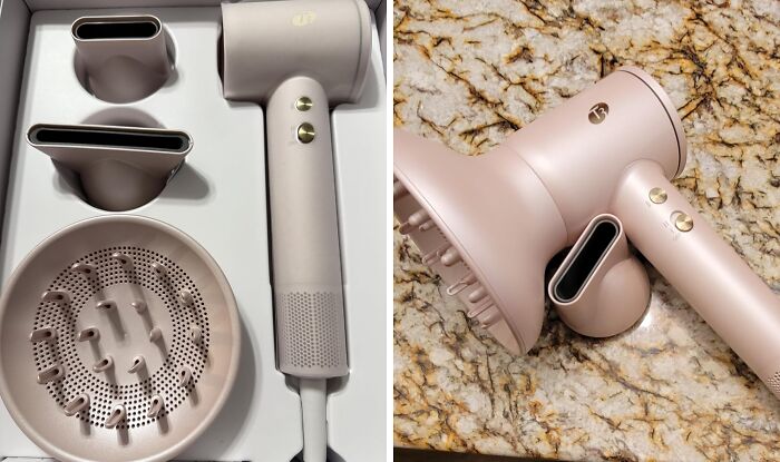 Hair dryer with attachments shown as part of Black Friday deals for procrastinators looking for last-minute savings.