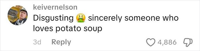 Comment on social media reacting with disgust emoji to wild American food creations that traumatized the internet. Comment on social media reacting with disgust emoji to wild American food creations that traumatized the internet.