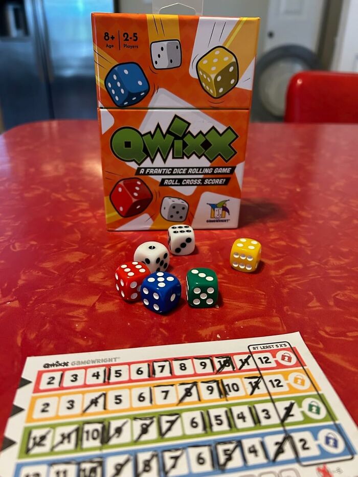 The Perfect Game For When You Want To Play Something Fast-Paced And Fun, But Your Post-Turkey Brain Can Only Handle Rolling Dice And Crossing Things Off, Is Qwixx 