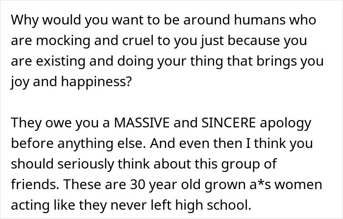 Text excerpt discussing the emotional impact of dress-code betrayal during a Friendsgiving event, highlighting social conflict. Text excerpt discussing the emotional impact of dress-code betrayal during a Friendsgiving event, highlighting social conflict.