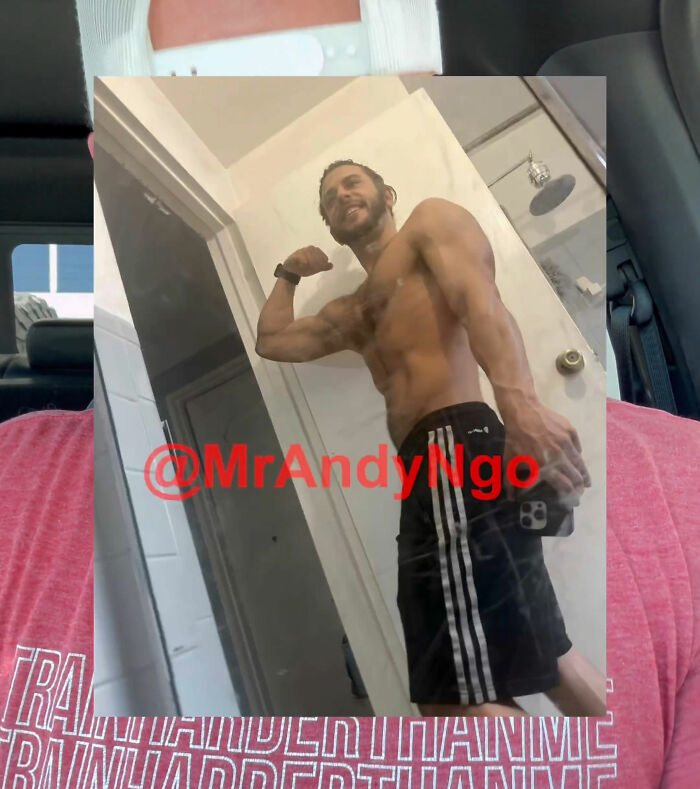 Muscular man flexing in a mirror selfie wearing black shorts, related to Joey Swoll Gold's Gym trans locker controversy opinion. Muscular man flexing in a mirror selfie wearing black shorts, related to Joey Swoll Gold's Gym trans locker controversy opinion.