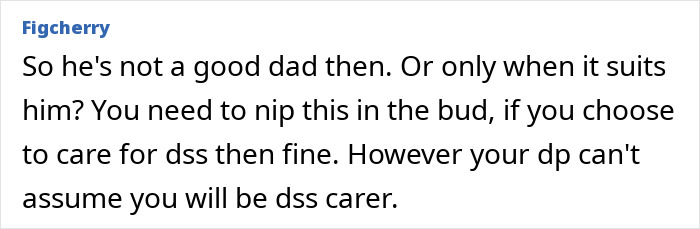 Comment discussing challenges with an ungrateful husband lacking support in parenting and caregiving responsibilities.