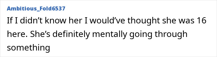Comment from a fan about emotional age regression, expressing concern over Ariana Grande&rsquo;s recent photo appearing unsettling.