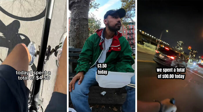 Comedian navigating NYC life on a tight budget, showing daily expenses and challenges staying within 100 dollars.