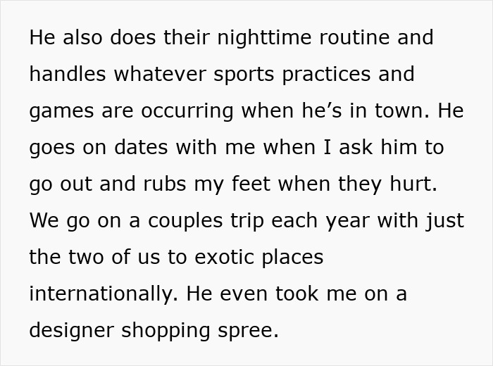 Text about a man prioritizing work while maintaining family and wife’s understanding despite challenges. Text about a man prioritizing work while maintaining family and wife’s understanding despite challenges.