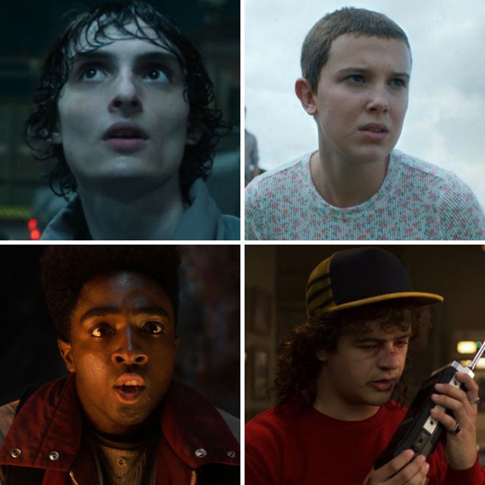 Four Stranger Things child actors in various emotional scenes reflecting on challenges of becoming adult actors in new season. Four Stranger Things child actors in various emotional scenes reflecting on challenges of becoming adult actors in new season.