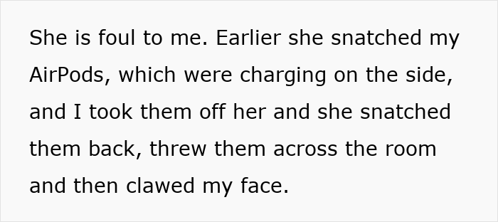 Text describing a mom dealing with kids who act out, including spitting and aggressive behavior at home.