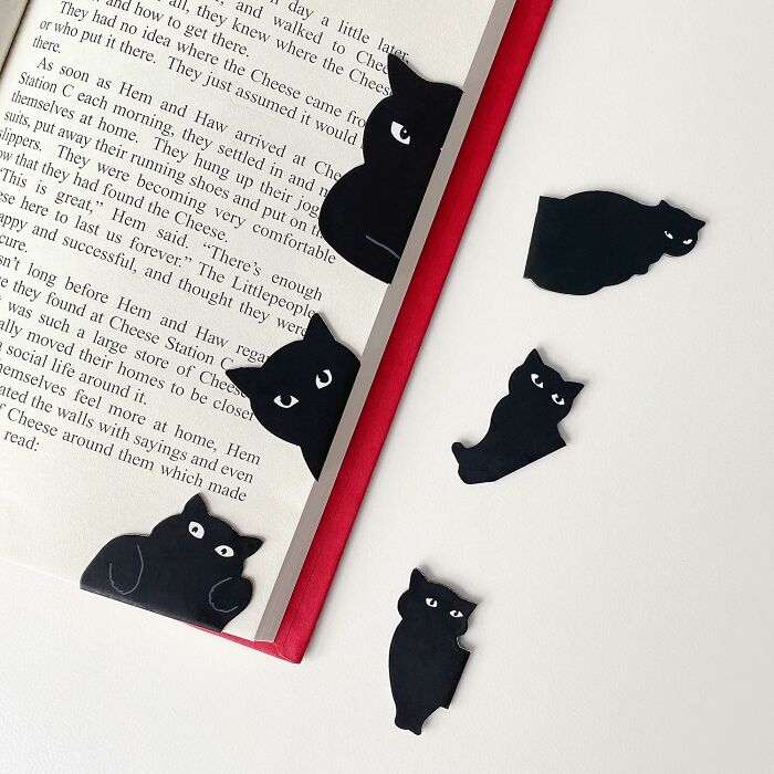 The Only Thing Judging You For Taking Three Weeks To Read One Chapter Will Be These Adorable Magnetic Cat Bookmarks 