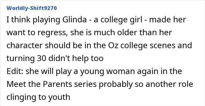 Comment discussing emotional age regression and fans noticing unsettling vibes about Ariana Grande&rsquo;s recent snap.