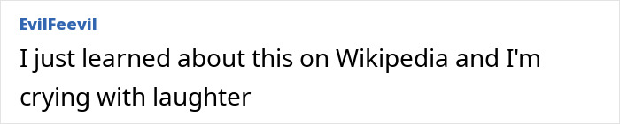Screenshot of a comment by EvilFeevil expressing laughter after learning about Macaulay Culkin legally changing his name.