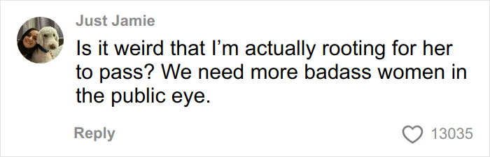 Comment from Just Jamie expressing support for Kim Kardashian amid her bar exam excuses and public scrutiny. Comment from Just Jamie expressing support for Kim Kardashian amid her bar exam excuses and public scrutiny.