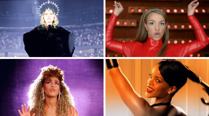 Collage of female singers in dynamic poses for Choose One Lose The Rest poll visual content.