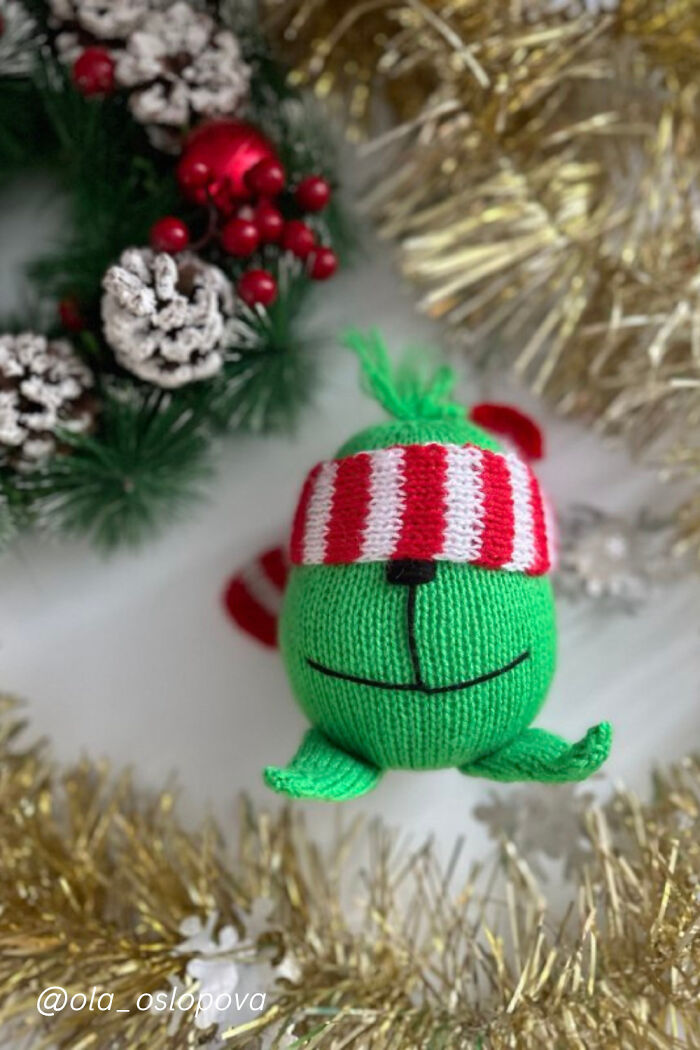 #14 Grinch Knitting Pattern By Ola Oslopova - Olaknittedbears
