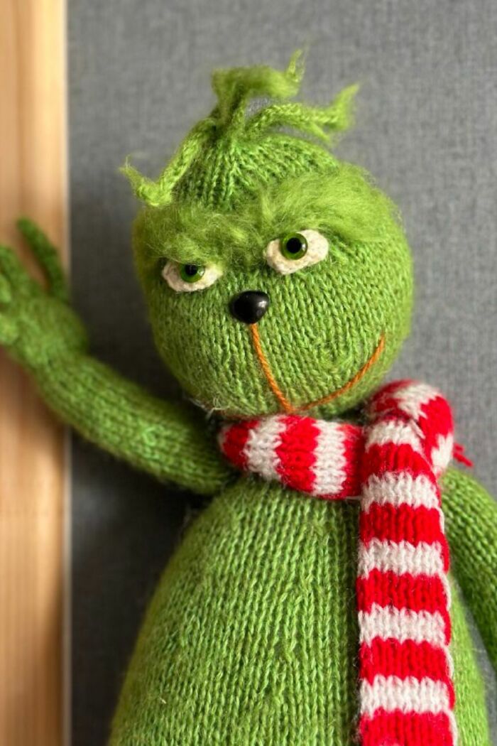 #8 Grinch Knitting Pattern By Ola Oslopova - Olaknittedbears