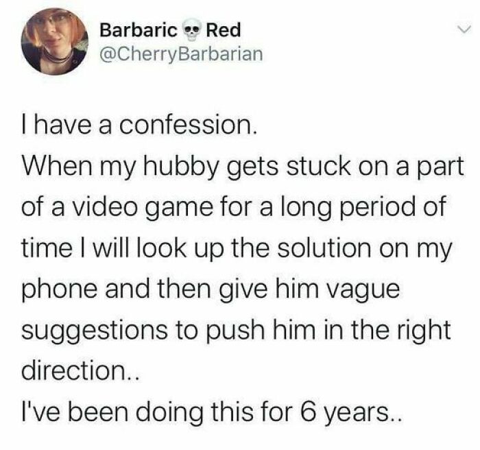 Social media post about helping a dad with video game solutions, related to funny memes for dads who game in peace.