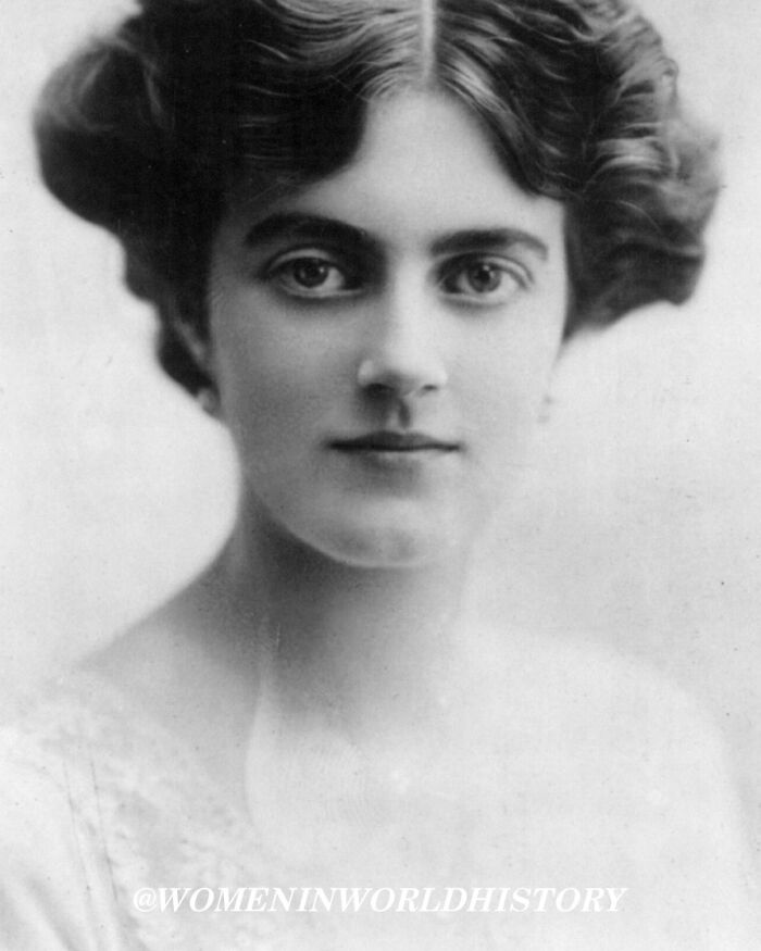 Black and white portrait of a young woman symbolizing women overlooked in history and their important achievements.