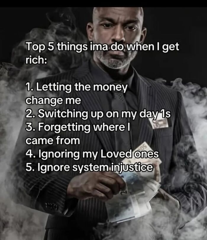 Man in a suit holding money with a list of top 5 things to do when rich, an entertaining post to fight boredom and sadness