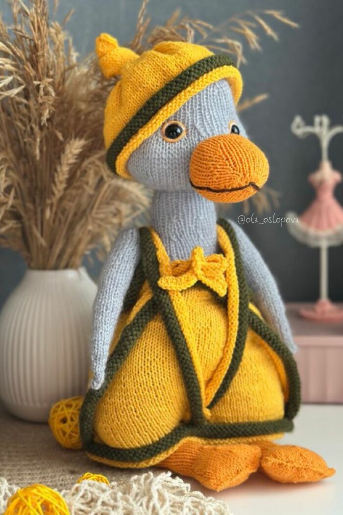 A Knitted Goose For Christmas: Here's My Goose Toy Knitting Patterns