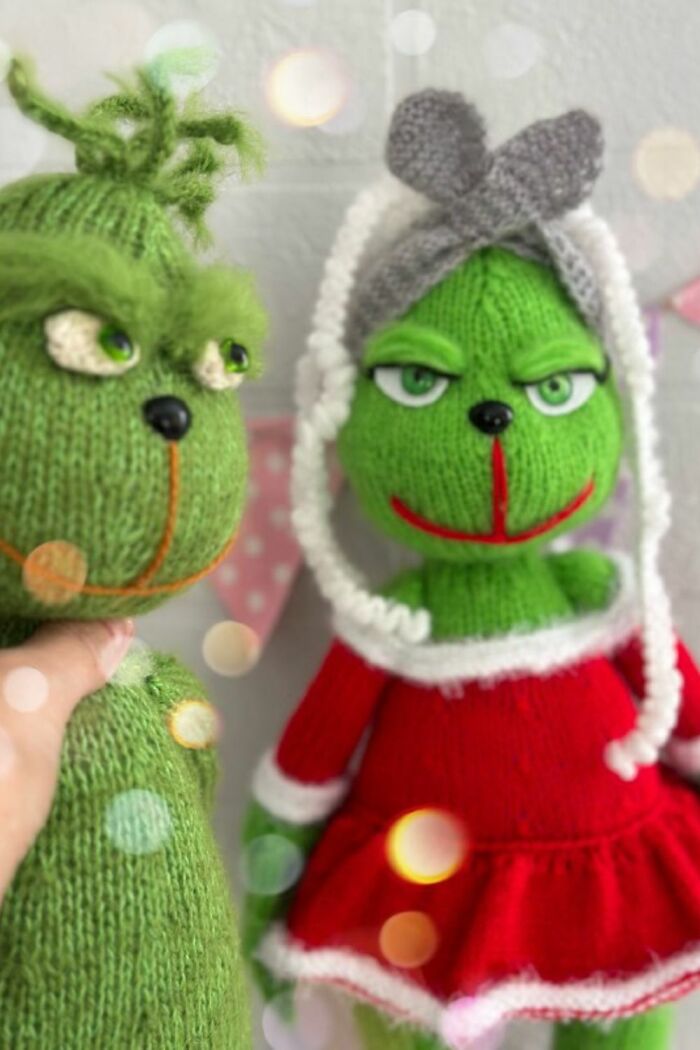 #3 Grinch Knitting Pattern By Ola Oslopova - Olaknittedbears