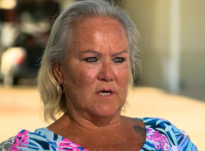 Grandma of teen found under cruise bed sharing disturbing new details about stepbrother in outdoor interview setting
