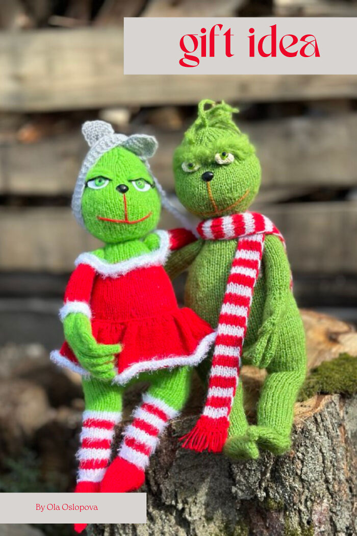 #12 Grinch Knitting Pattern By Ola Oslopova - Olaknittedbears
