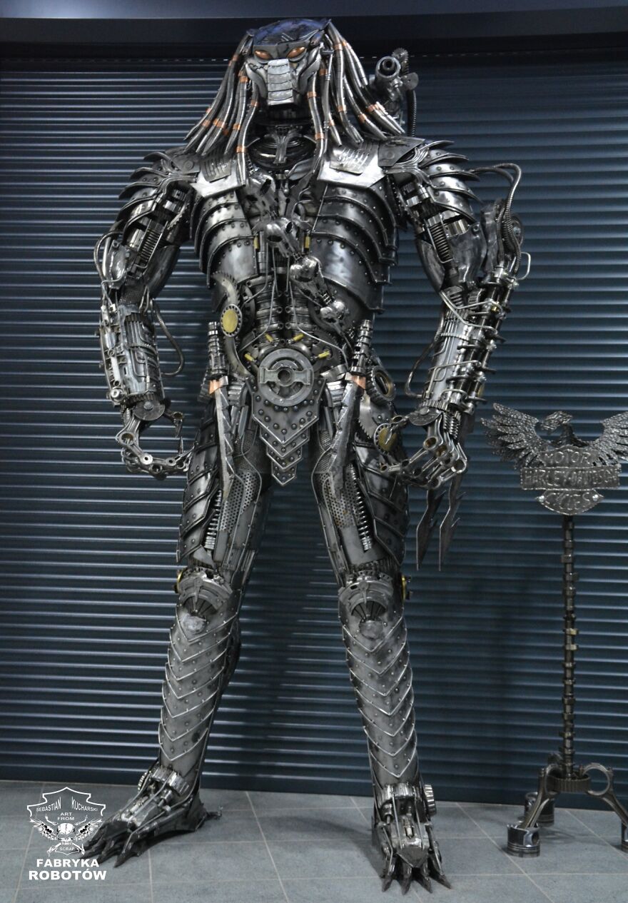 This Polish Artist Turns Scrap Metal Into Epic Sci-Fi Sculptures