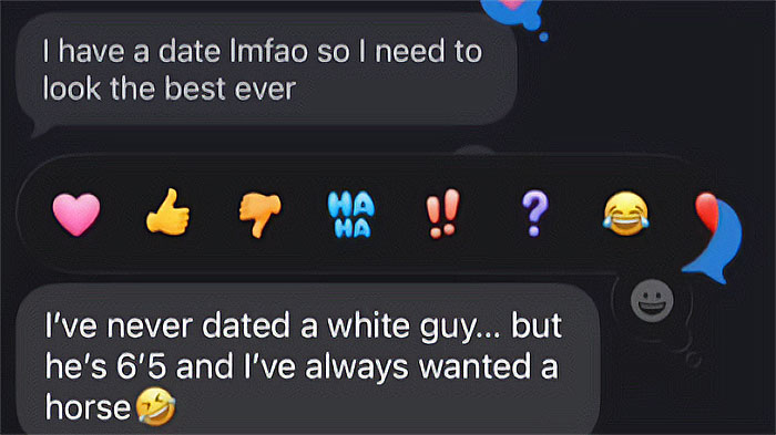 Screenshot of entitled client texts showing unreasonable dating preferences and requests in a humorous online conversation.