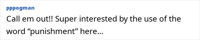 Text comment discussing interest in the use of the word punishment related to Jennifer Lawrence and male co-stars.