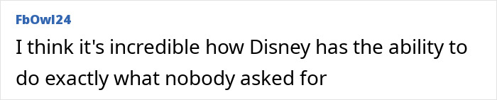User comment criticizing Disney for changes made to Moana's appearance, sparking accusations of racism.