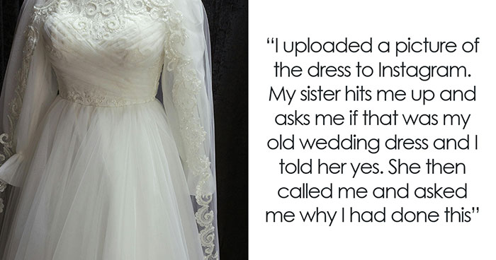 Woman Gets Cheated On, Alters Her Wedding Dress To Something Wearable, Sister Can’t Believe It